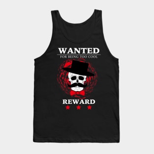 Wanted Skull Tank Top